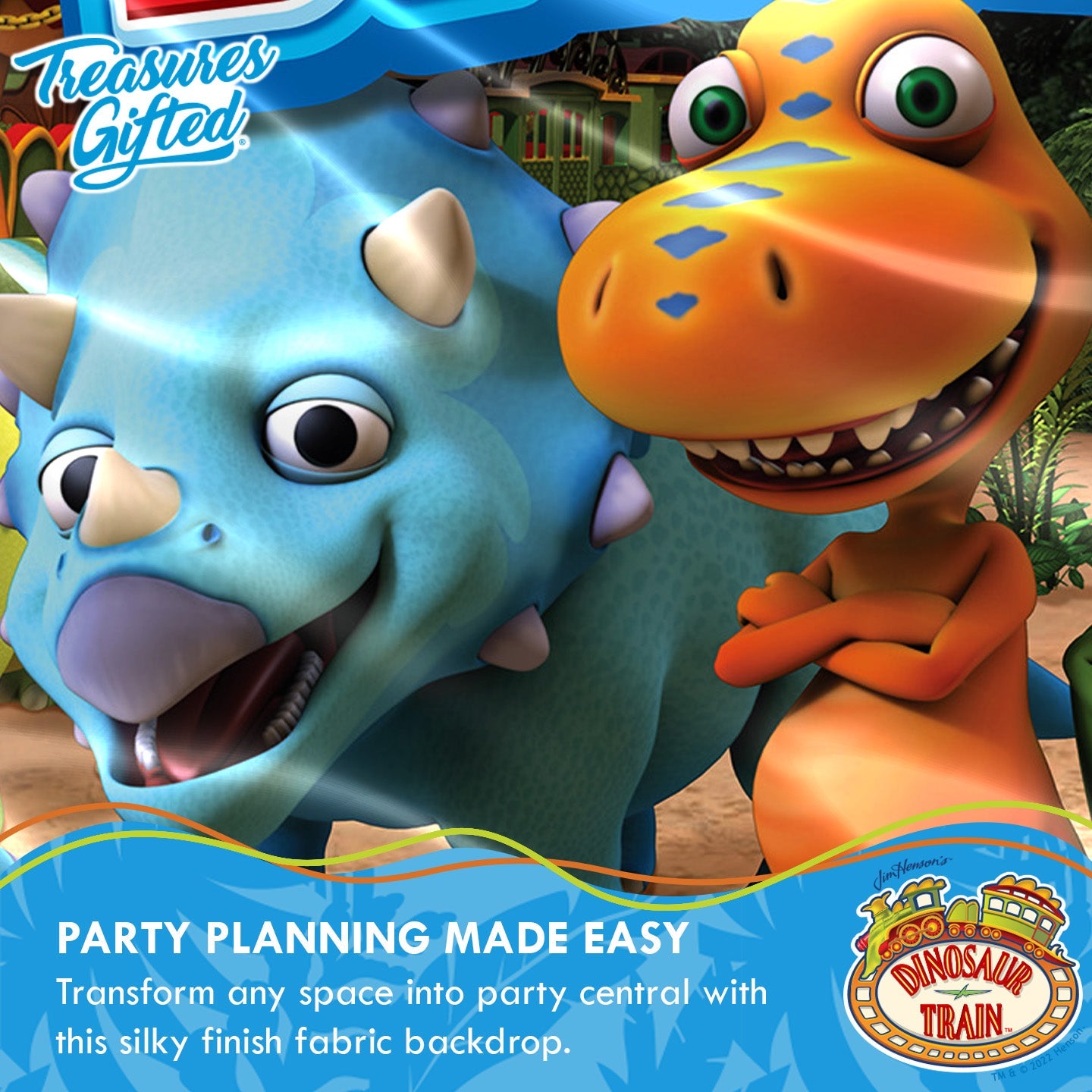 Dinosaur Train Backdrop - Dinosaur Train Party Supplies