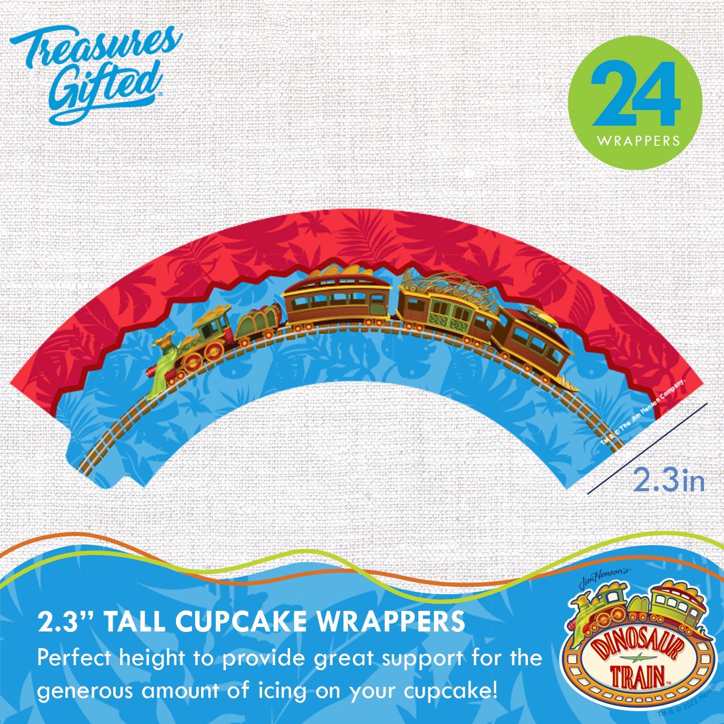 Dinosaur Train Cupcake Toppers & Dinosaur Train Cupcake Wrappers