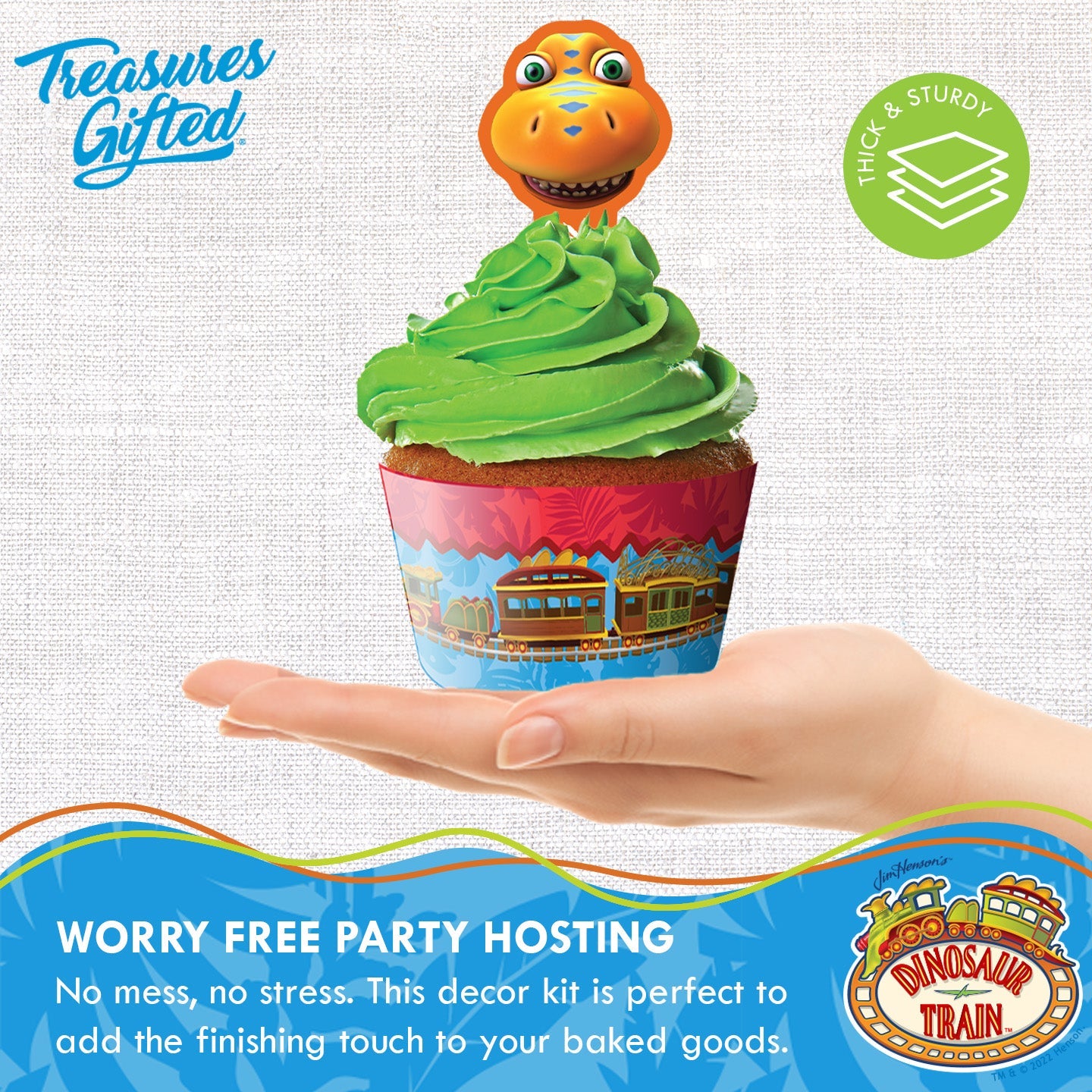 Dinosaur Train Cupcake Toppers & Dinosaur Train Cupcake Wrappers