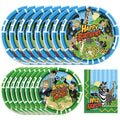 Wild Kratts Birthday Party Supplies Tableware Starter Set for 16 Guests