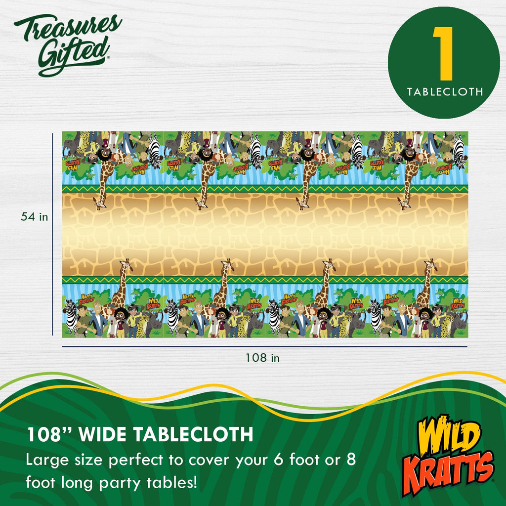 Wild Kratts Birthday Party Supplies Tableware Deluxe Set for 16 Guests