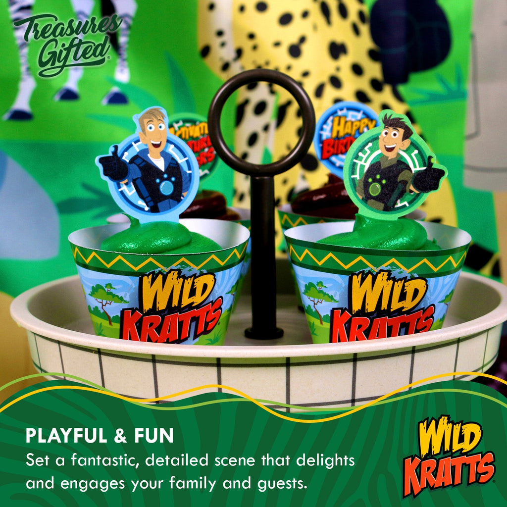 Wild Kratts Cake Topper & Wild Kratts Cupcake Toppers Kit