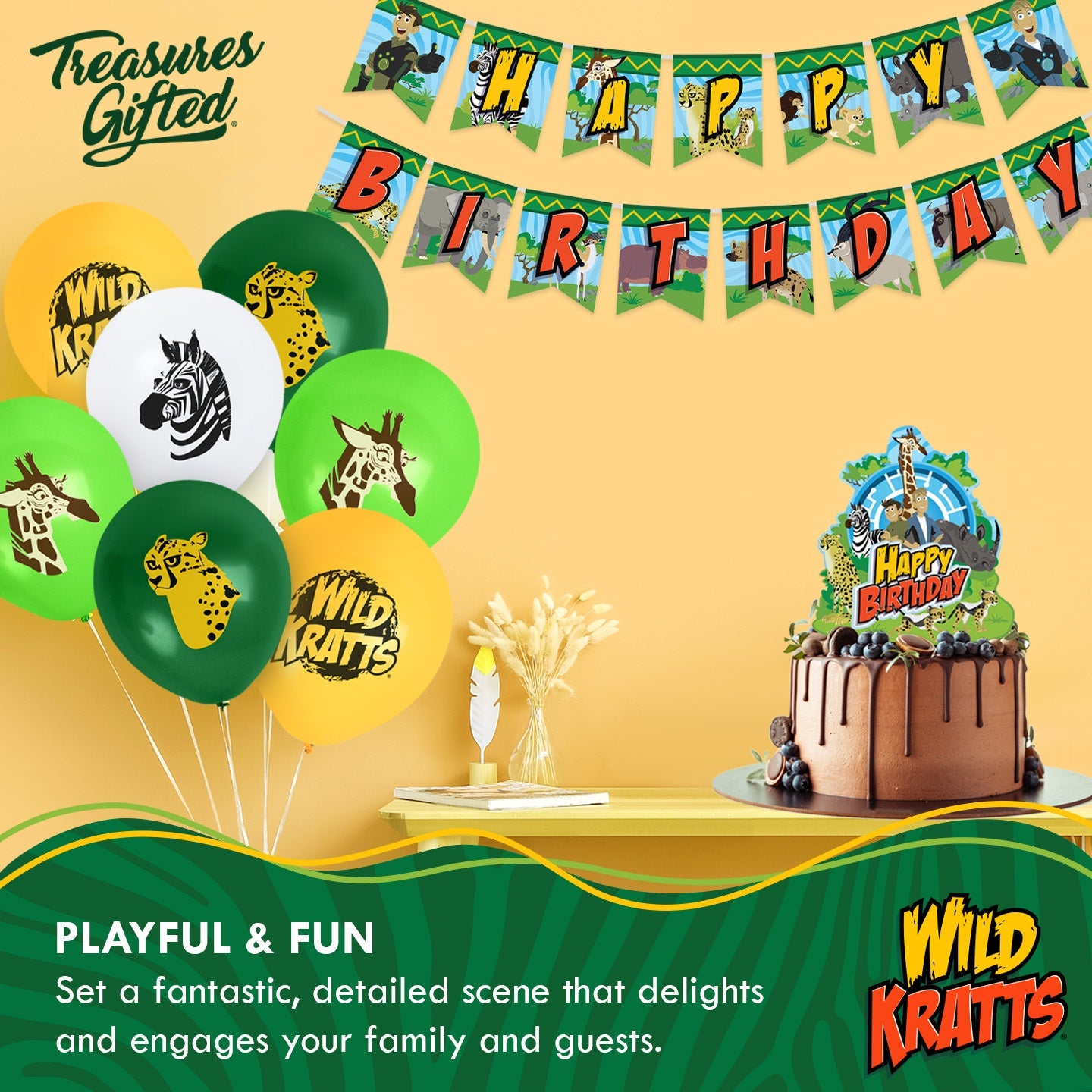 Wild Kratts Balloon Bouquet - Wild Kratts Party Supplies