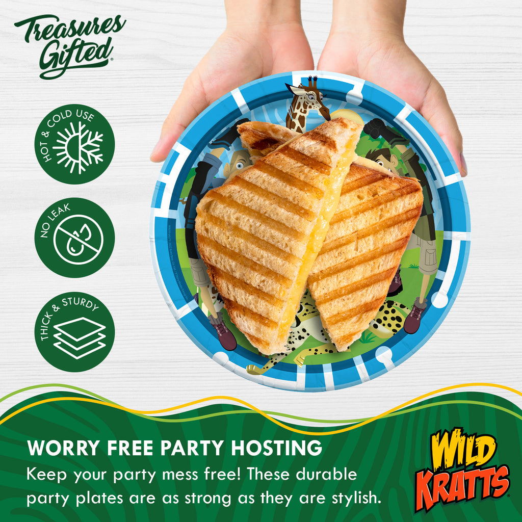 Wild Kratts Plates 9in - Wild Kratts Party Supplies