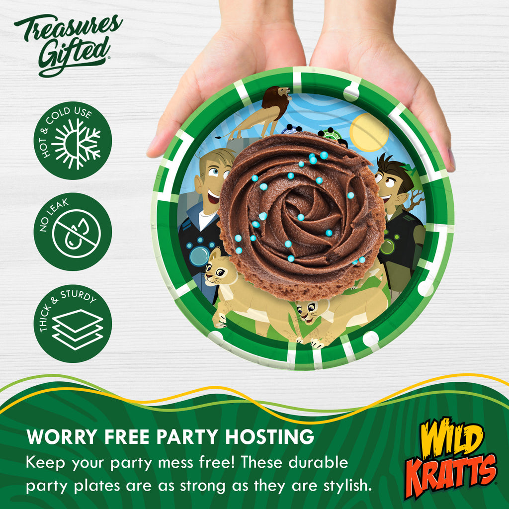 Wild Kratts Plates 7in - Wild Kratts Party Supplies