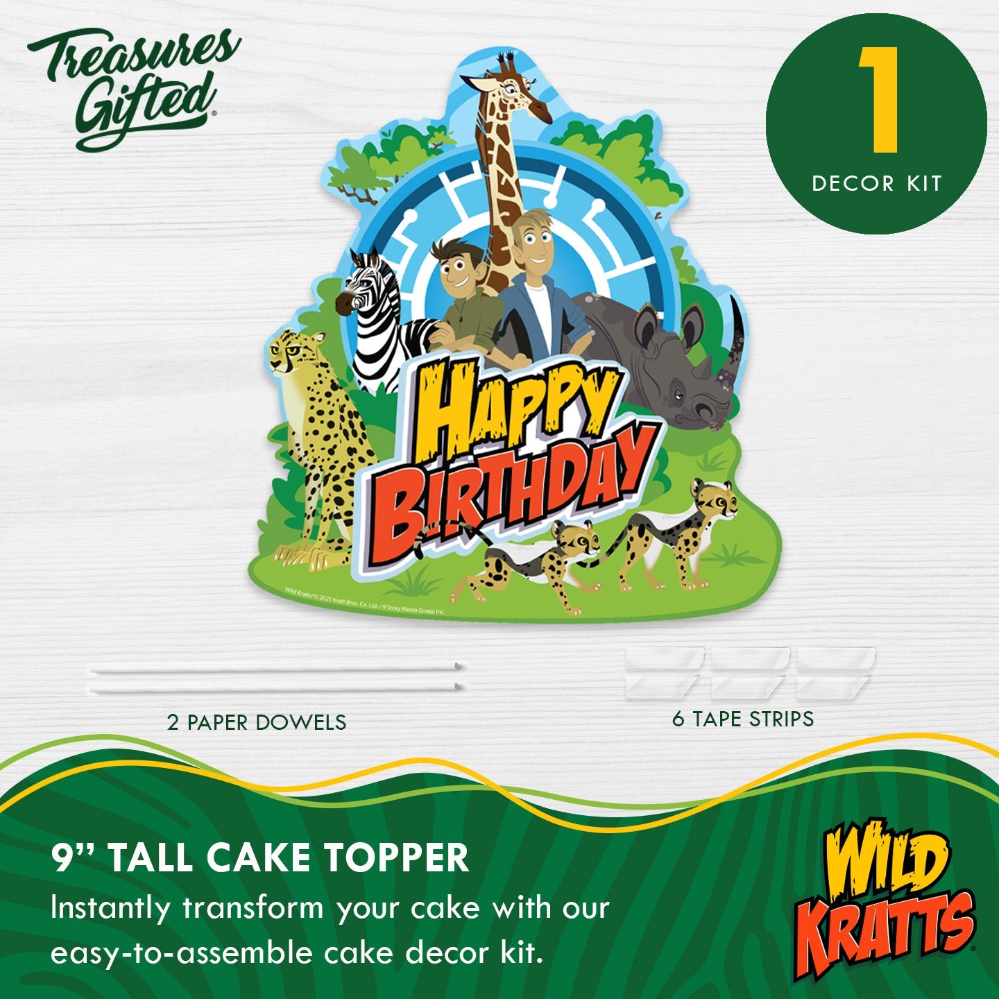 Wild Kratts Cake Topper - Wild Kratts Party Supplies
