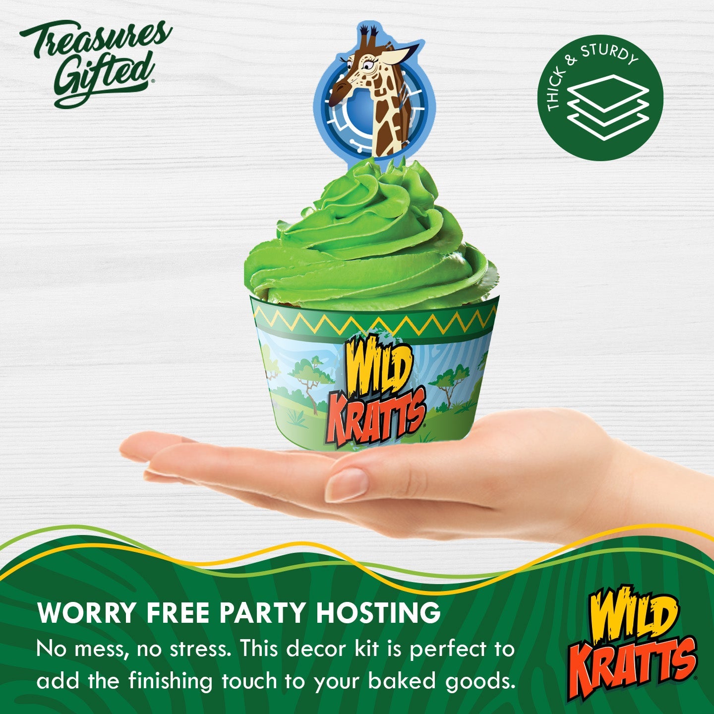 Wild Kratts Cupcake Toppers & Wild Kratts Cupcake Wrappers
