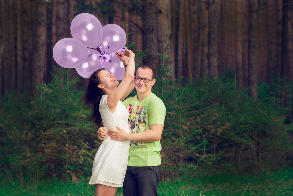 Pearlescent Pastel Purple Balloons - 12 Inch Latex Balloons
