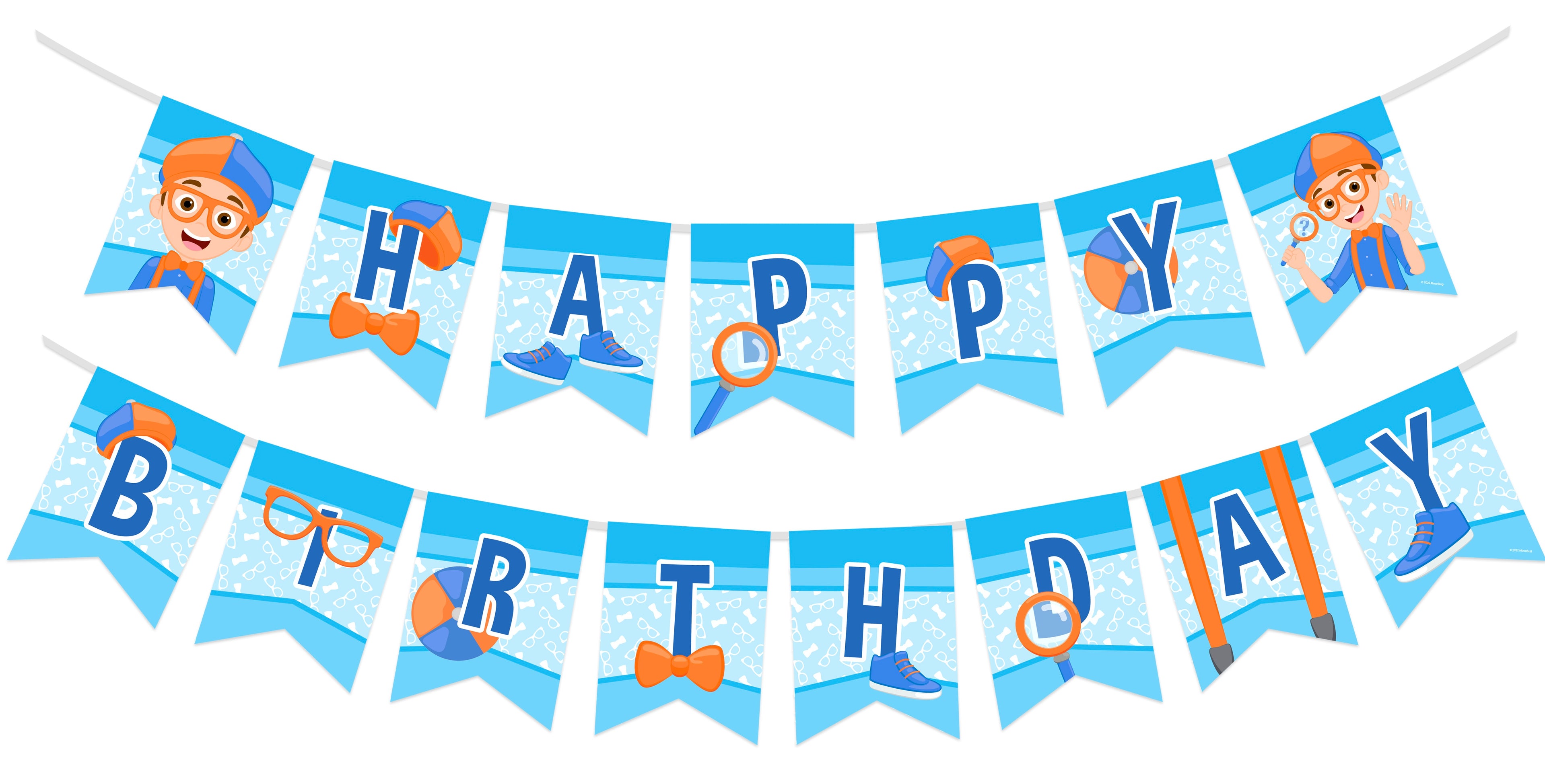 Blippi Birthday Banner - Blippi Party Supplies