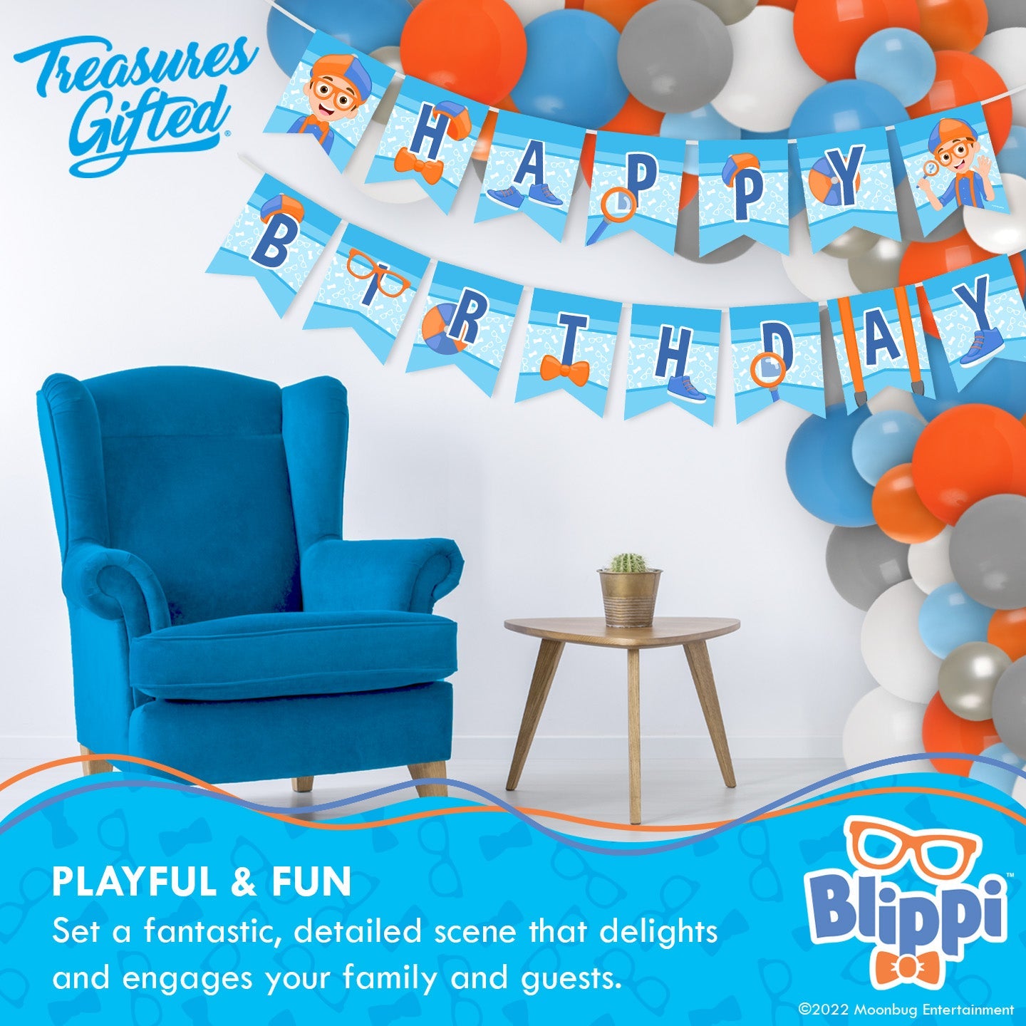 Blippi Birthday Banner - Blippi Party Supplies