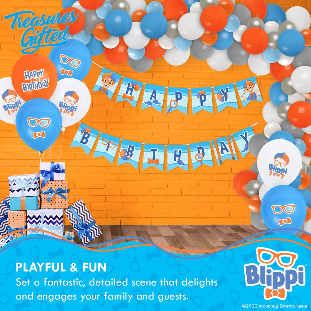 Blippi Balloon Bouquet - Blippi Party Supplies