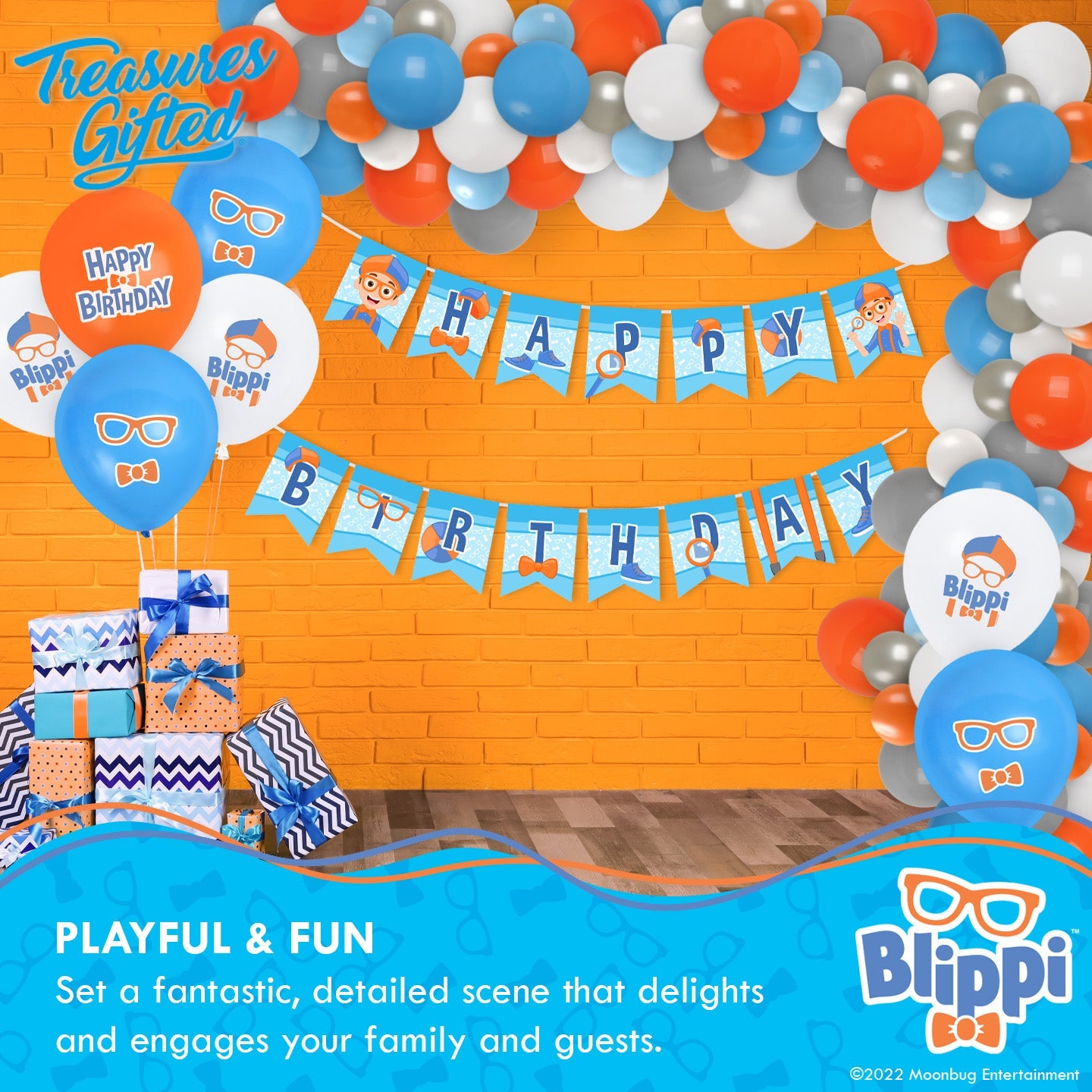 Blippi Balloon Bouquet - Blippi Party Supplies