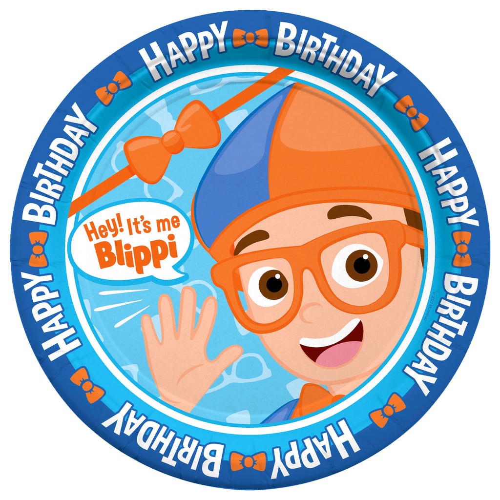 Blippi Plates 9in - Blippi Party Supplies