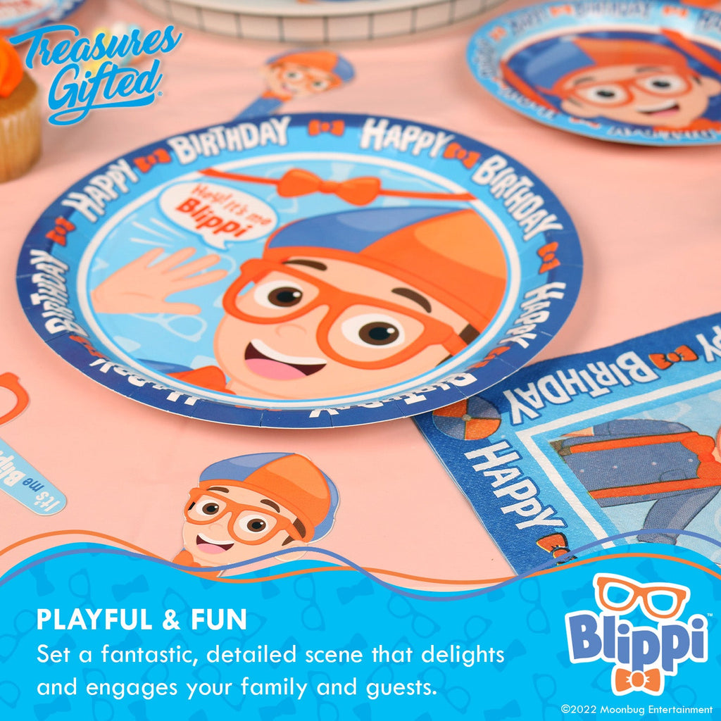 Blippi Plates 9in - Blippi Party Supplies