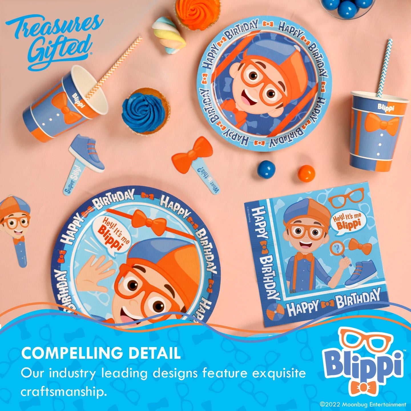 Blippi Plates 9in - Blippi Party Supplies