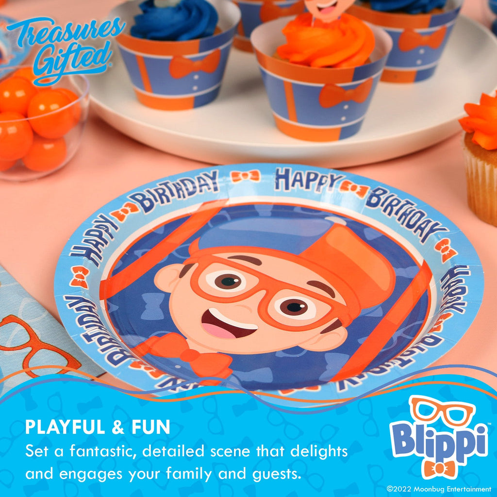 Blippi Plates 7in - Blippi Party Supplies