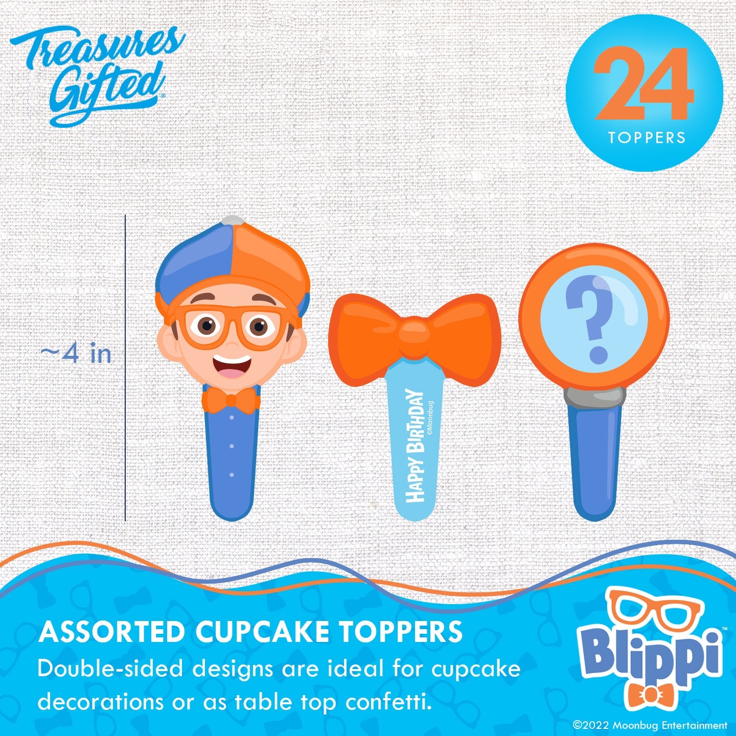 Blippi Cupcake Toppers & Blippi Cupcake Wrappers