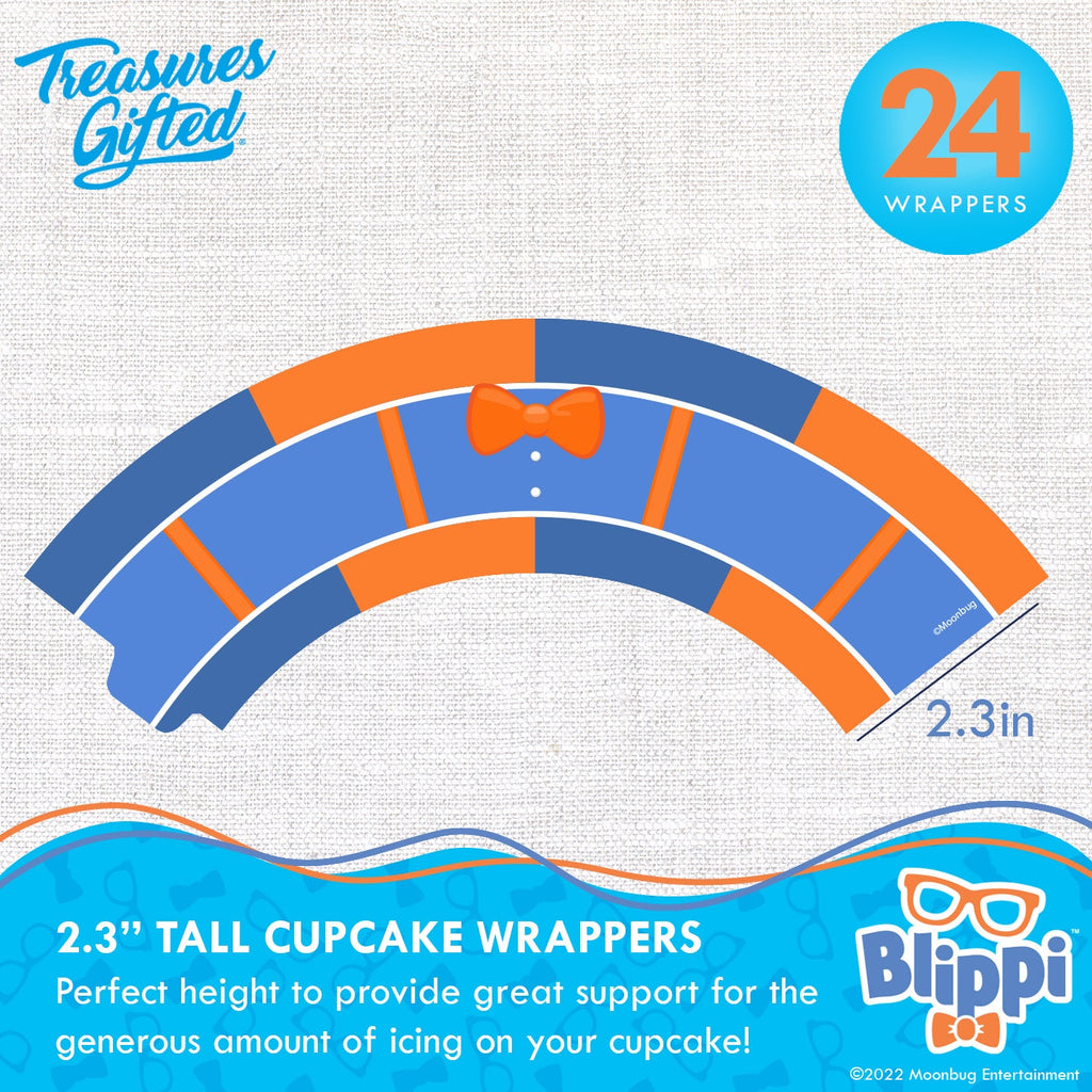 Blippi Cupcake Toppers & Blippi Cupcake Wrappers