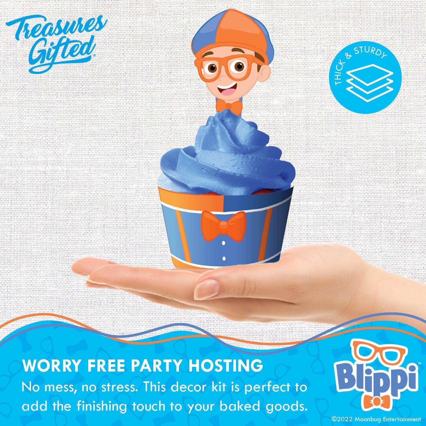 Blippi Cupcake Toppers & Blippi Cupcake Wrappers
