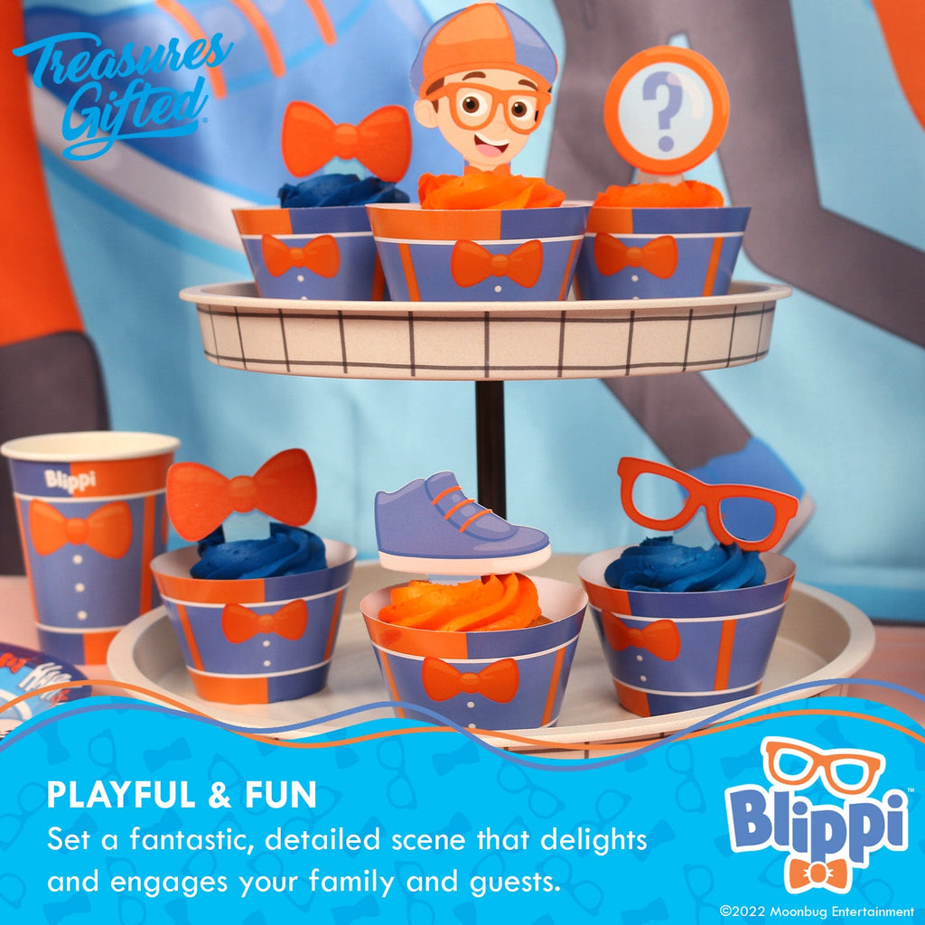 Blippi Cupcake Toppers & Blippi Cupcake Wrappers