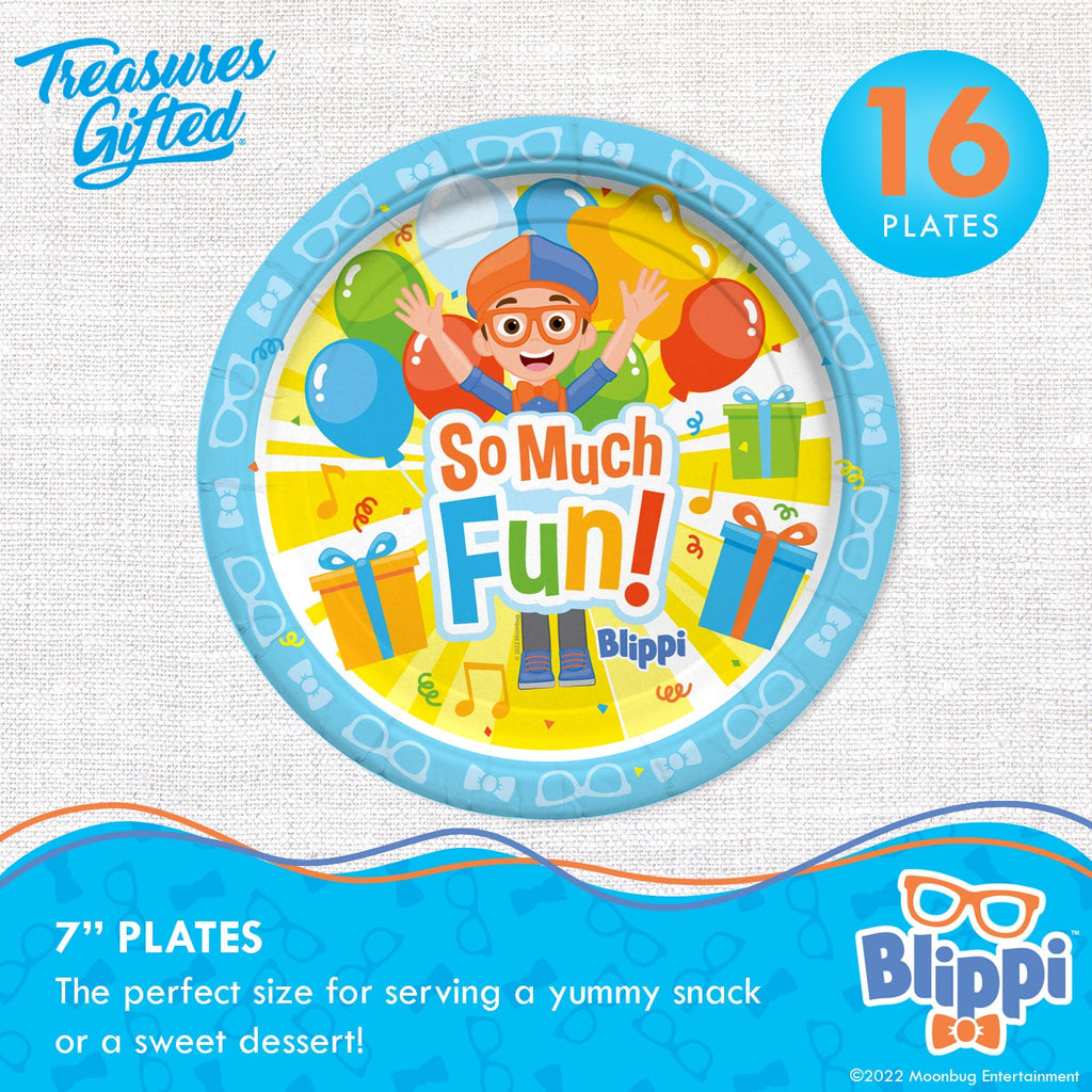 Blippi Party Tableware Starter Set for 16 Guests