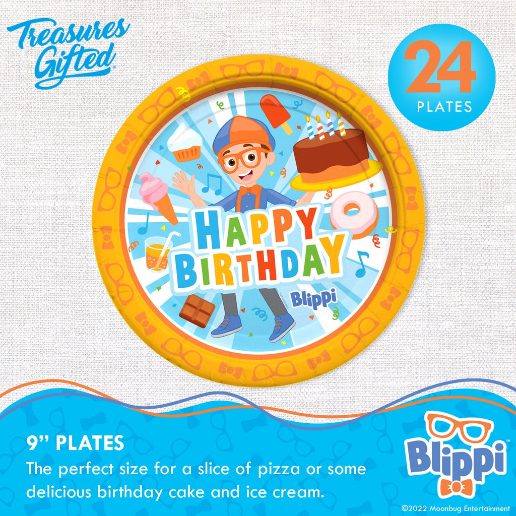 Blippi Party Tableware Starter Set for 24 Guests