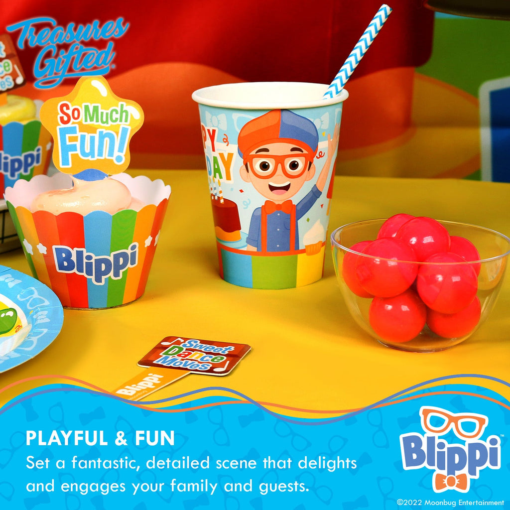 Blippi Party Tableware Classic Set for 16 Guests