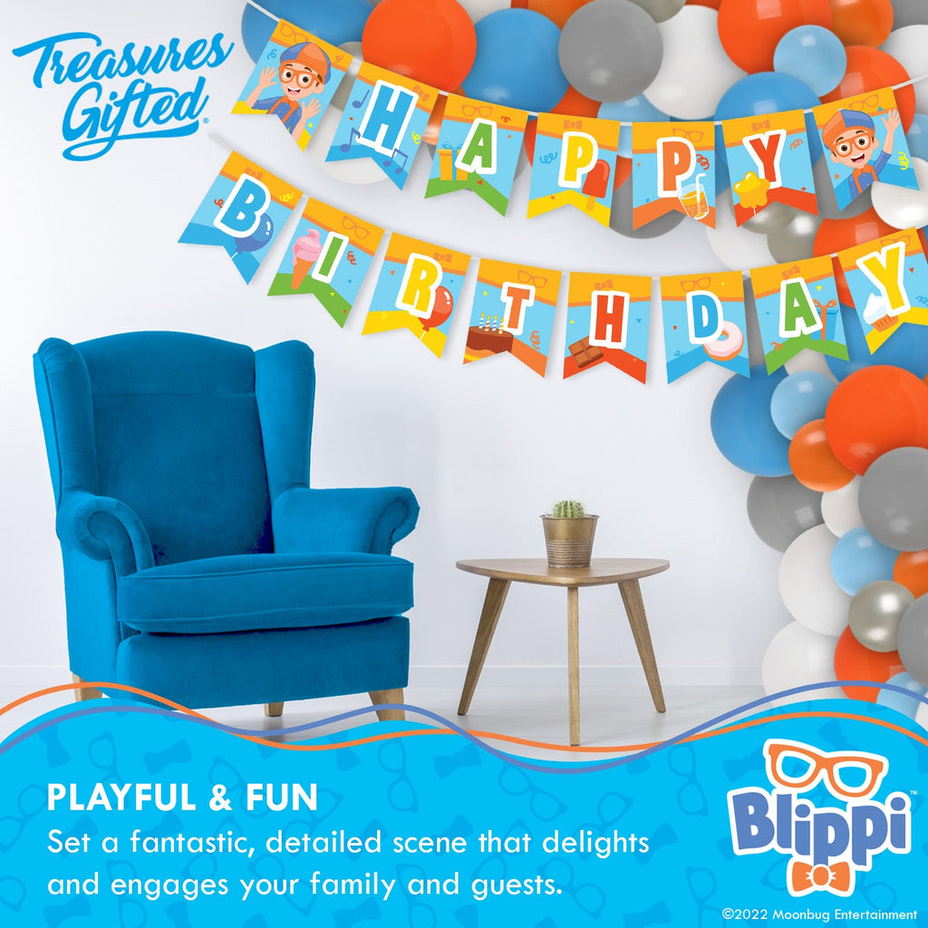 Blippi Birthday Banner - Blippi Party Supplies