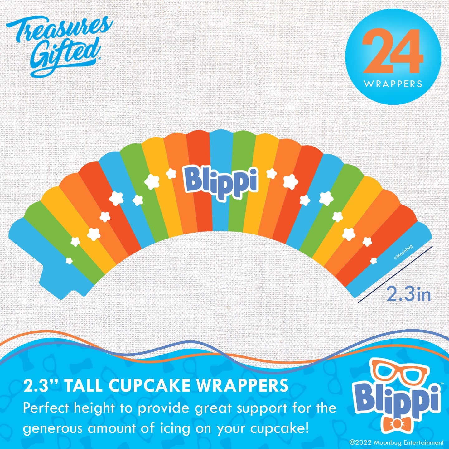 Blippi Birthday Cake Topper & Blippi Cupcake Toppers Kit