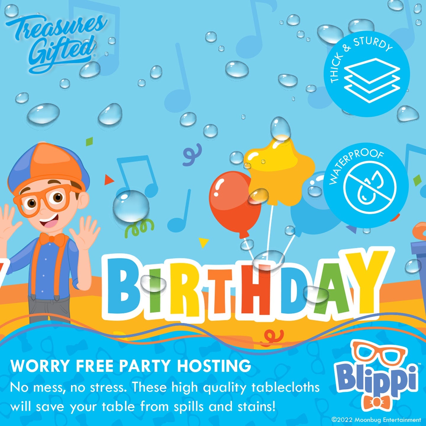 Blippi Table Cover - Blippi Party Supplies
