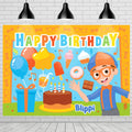 Blippi Banner Backdrop - Blippi Party Supplies