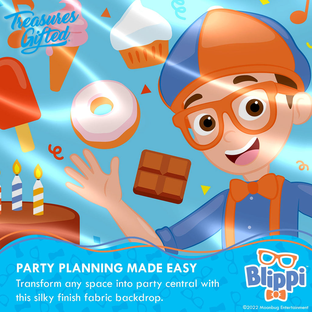 Blippi Banner Backdrop - Blippi Party Supplies