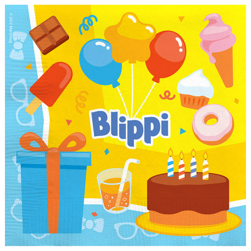 Blippi Party Napkins - Blippi Party Supplies