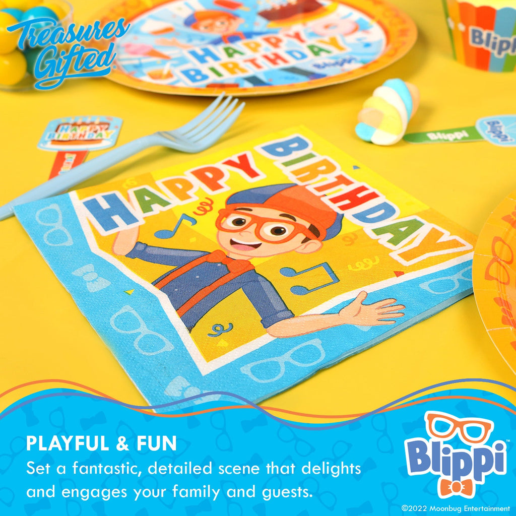 Blippi Party Napkins - Blippi Party Supplies
