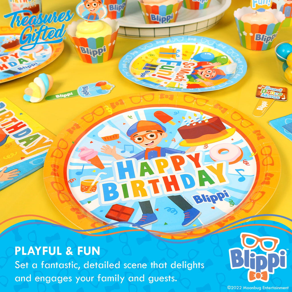 Blippi Plates 9in - Blippi Party Supplies