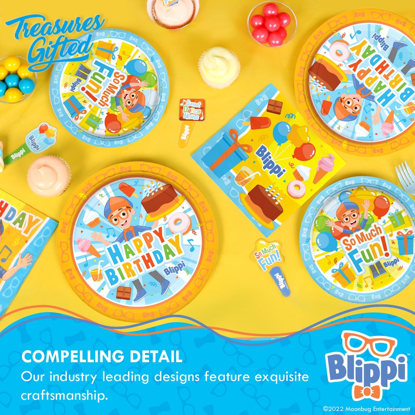 Blippi Plates 9in - Blippi Party Supplies