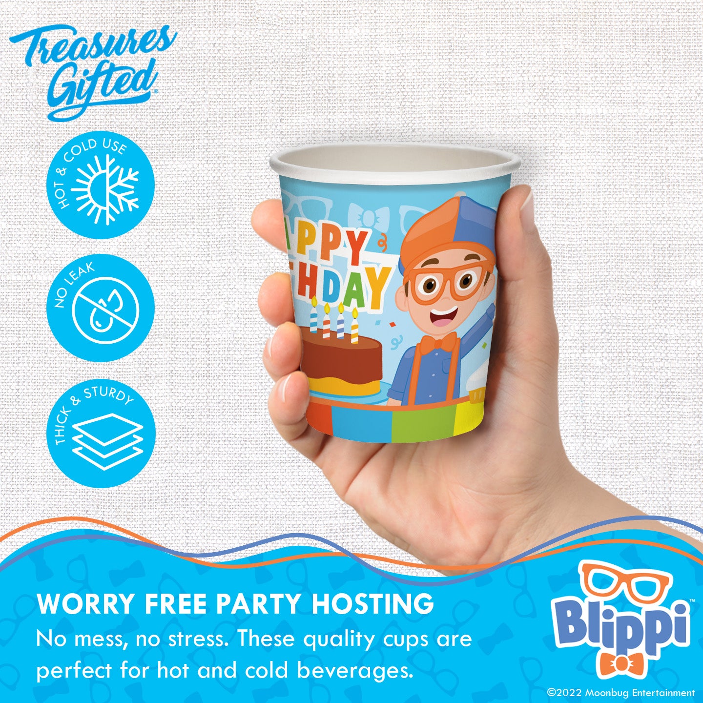 Blippi Cups - Blippi Party Supplies