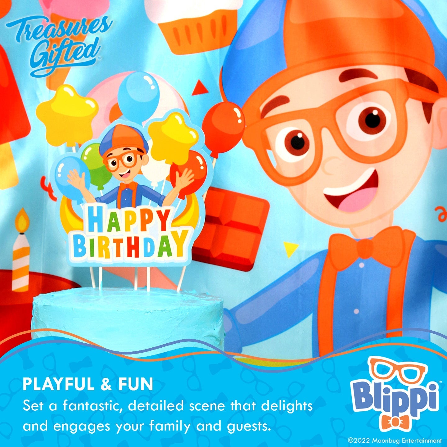 Blippi Birthday Cake Topper - Blippi Party Supplies