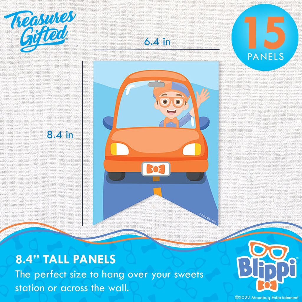 Blippi Birthday Banner Vehicle - Blippi Party Supplies