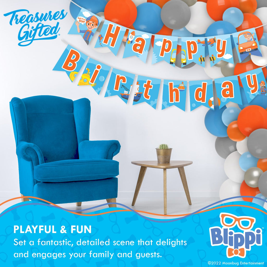 Blippi Birthday Banner Vehicle - Blippi Party Supplies