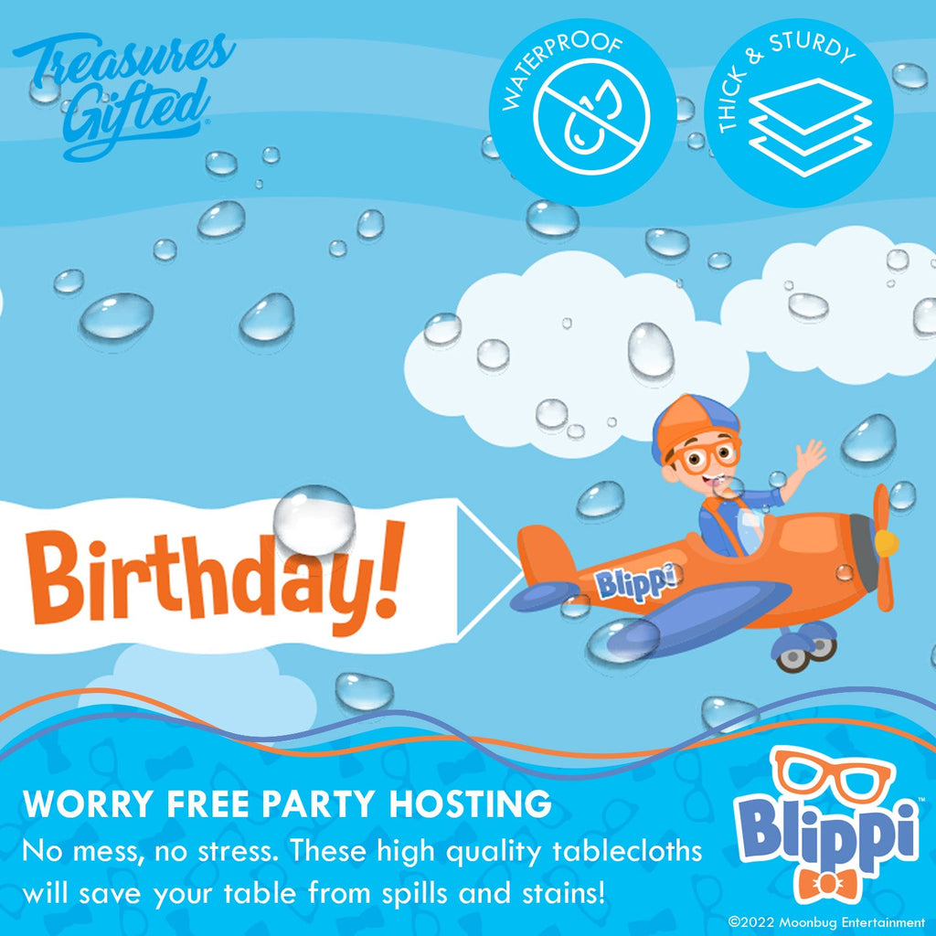 Blippi Tablecloth Vehicle - Blippi Party Supplies