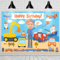 Blippi Banner Backdrop Vehicle - Blippi Party Supplies