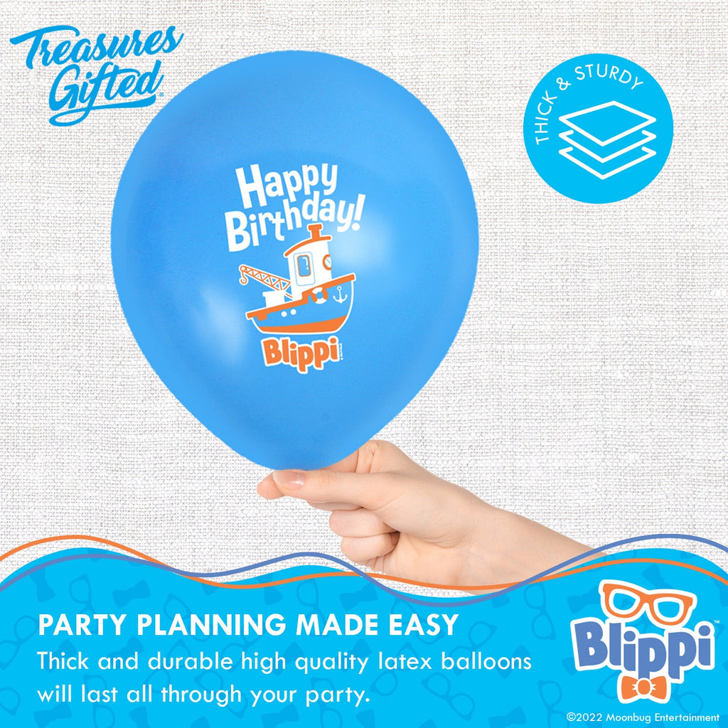 Blippi Balloon Party Bouquet Vehicle - Blippi Party Supplies