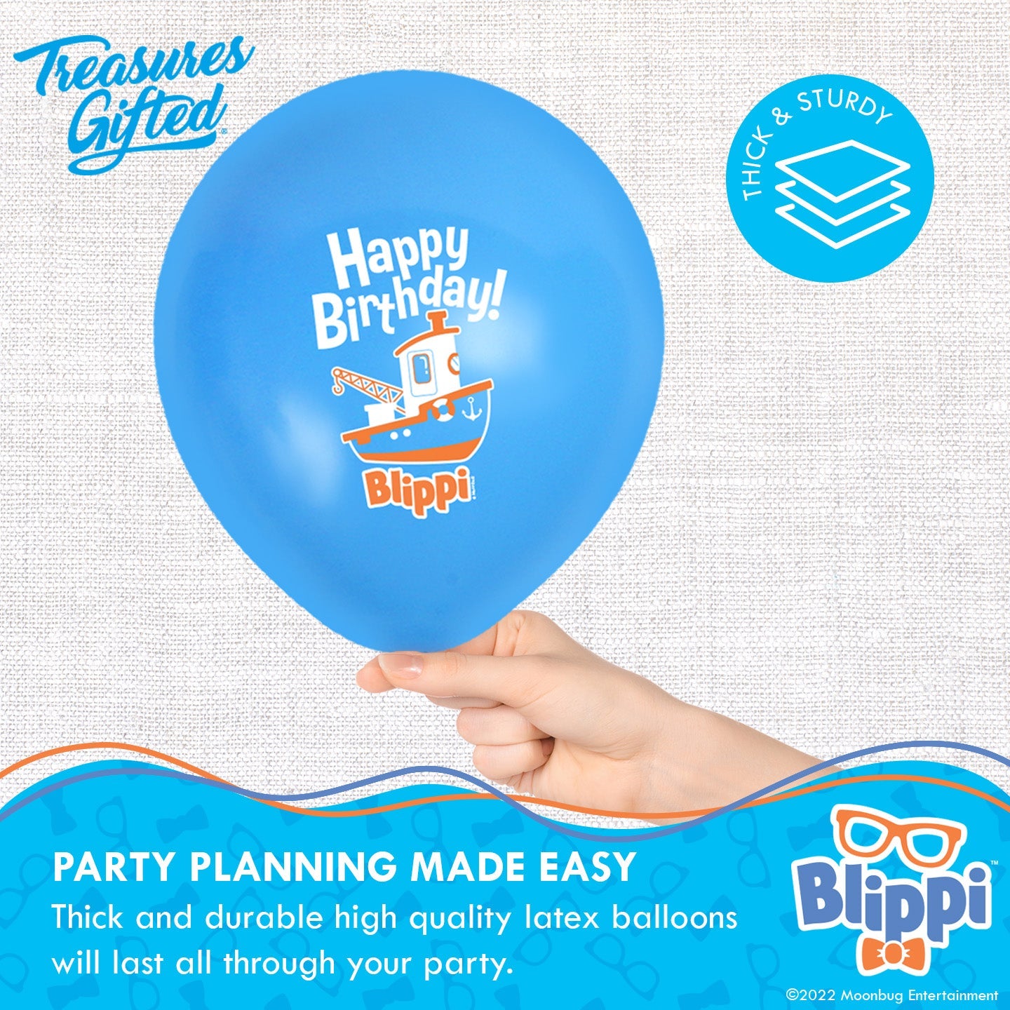 Blippi Balloon Party Bouquet Vehicle - Blippi Party Supplies