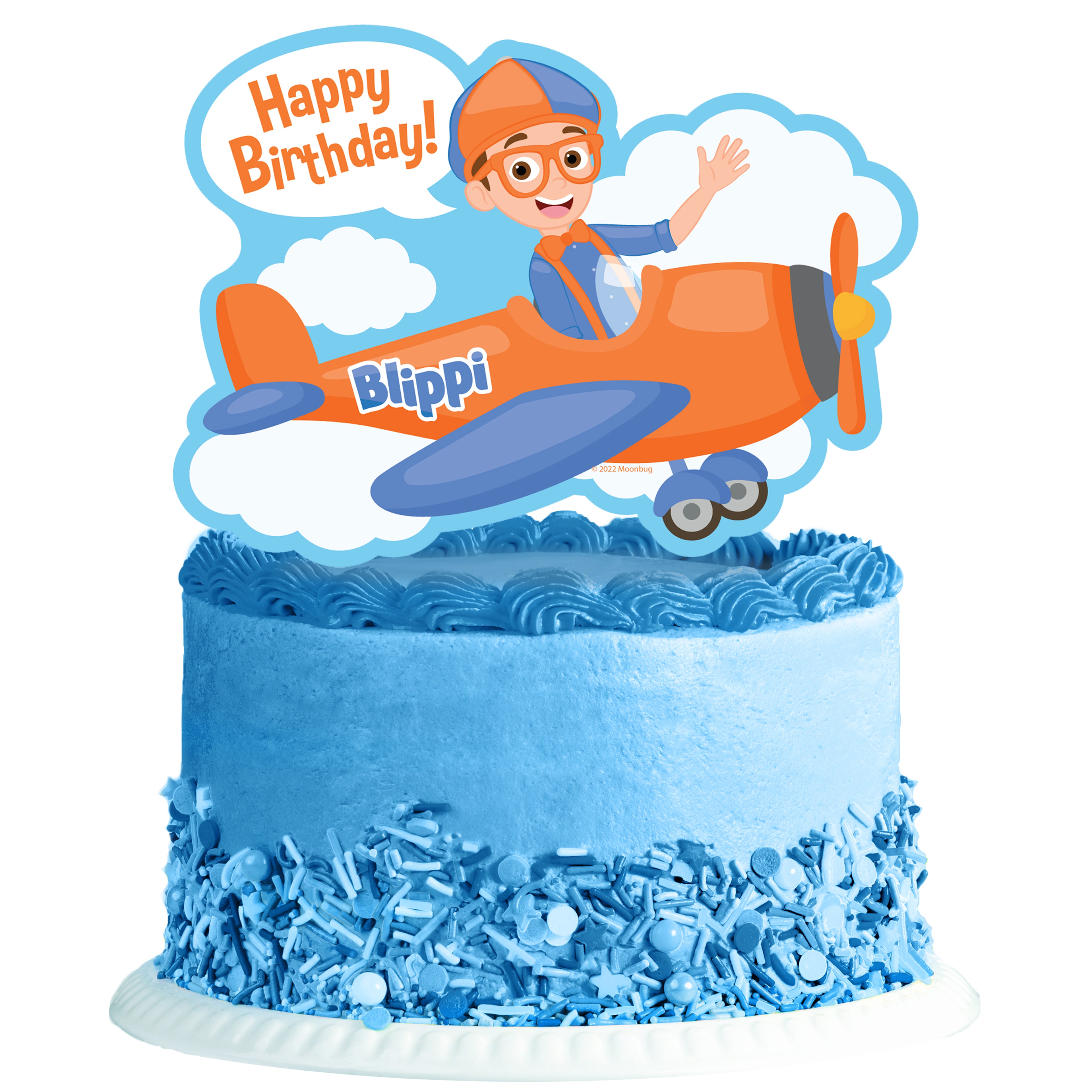 Blippi Birthday Cake Topper Vehicle - Blippi Party Supplies
