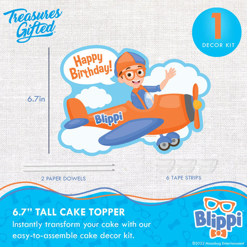 Blippi Birthday Cake Topper Vehicle - Blippi Party Supplies