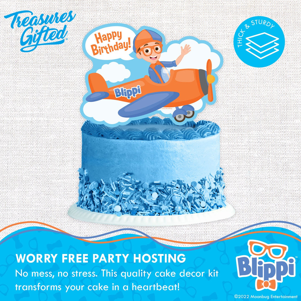 Blippi Birthday Cake Topper Vehicle - Blippi Party Supplies
