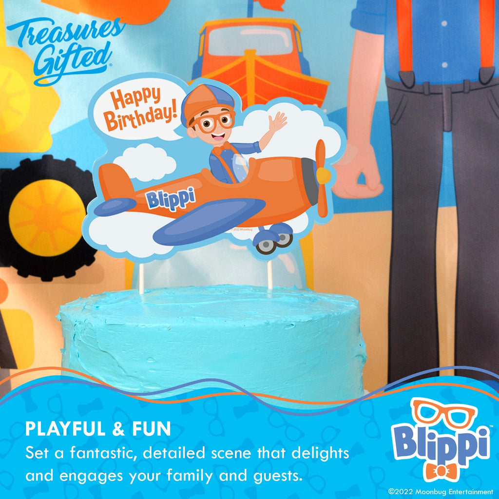 Blippi Birthday Cake Topper Vehicle - Blippi Party Supplies