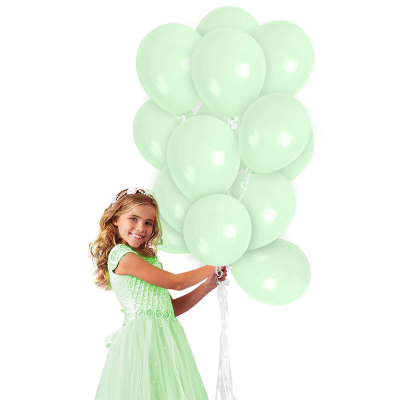Macaron Mint Green Balloons - 12 Inch Latex Balloons