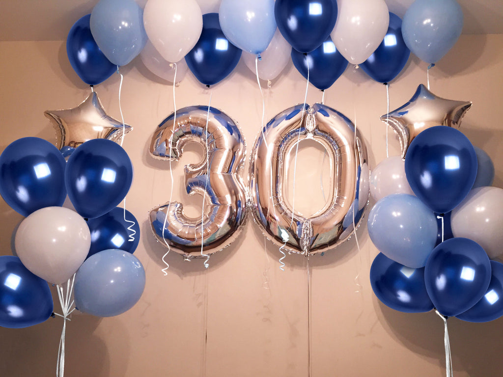 Pearlescent Navy Blue Balloons - 12 Inch Latex Balloons